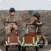 Sibling row - 2 children's cargo bikes